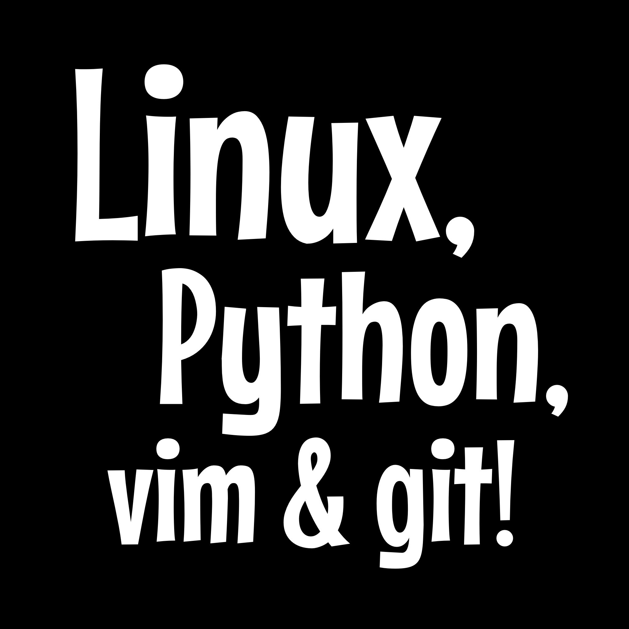 Linux, Python, vim, git