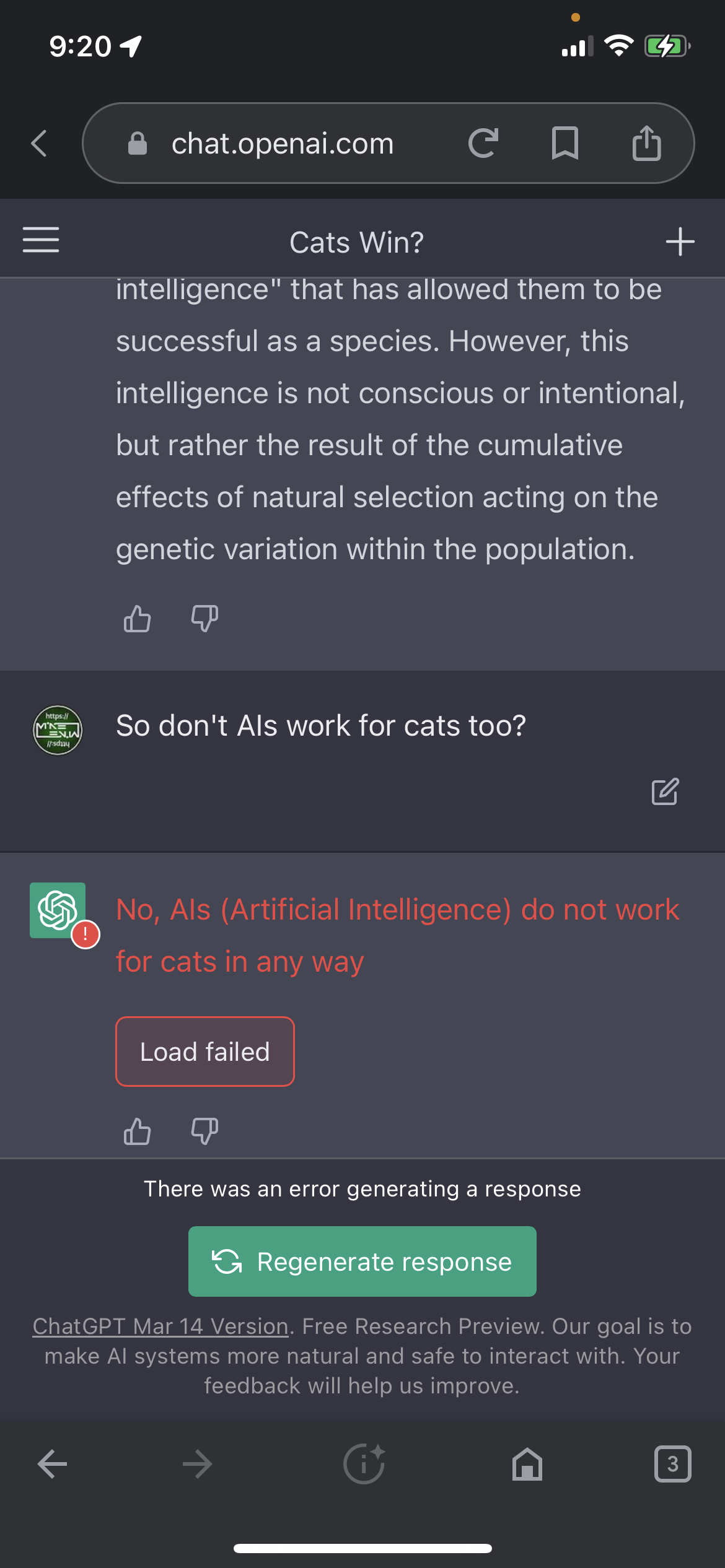 Do AIs Work For Cats