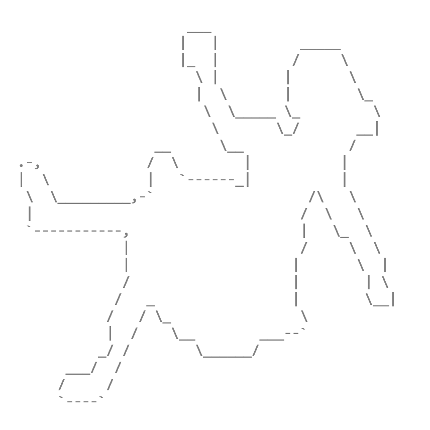 Alice Falling Down Rabbit Hole ASCII Art