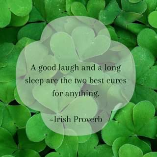 A Good Laugh and a Long Sleep are the Two Best Cures for Anything