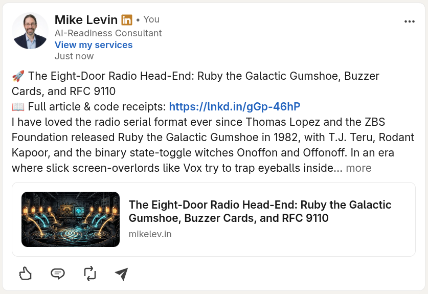 This is Not LinkedIn API Post Automation